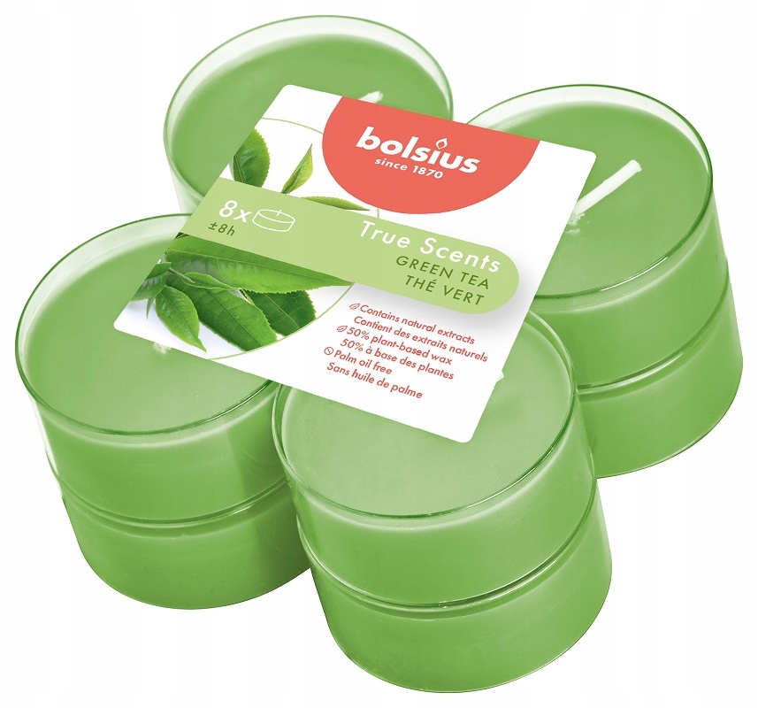 

Bolsius Świece Maxi lights 8h Zielona Herbata A'8