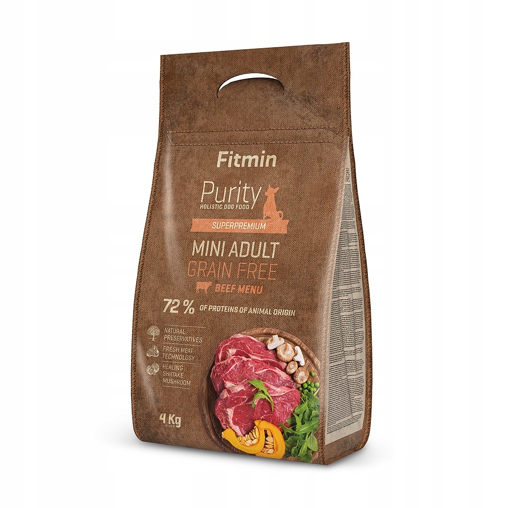Levně Fitmin Dog Purity Grain Free Adult Mini Beef 4 kg