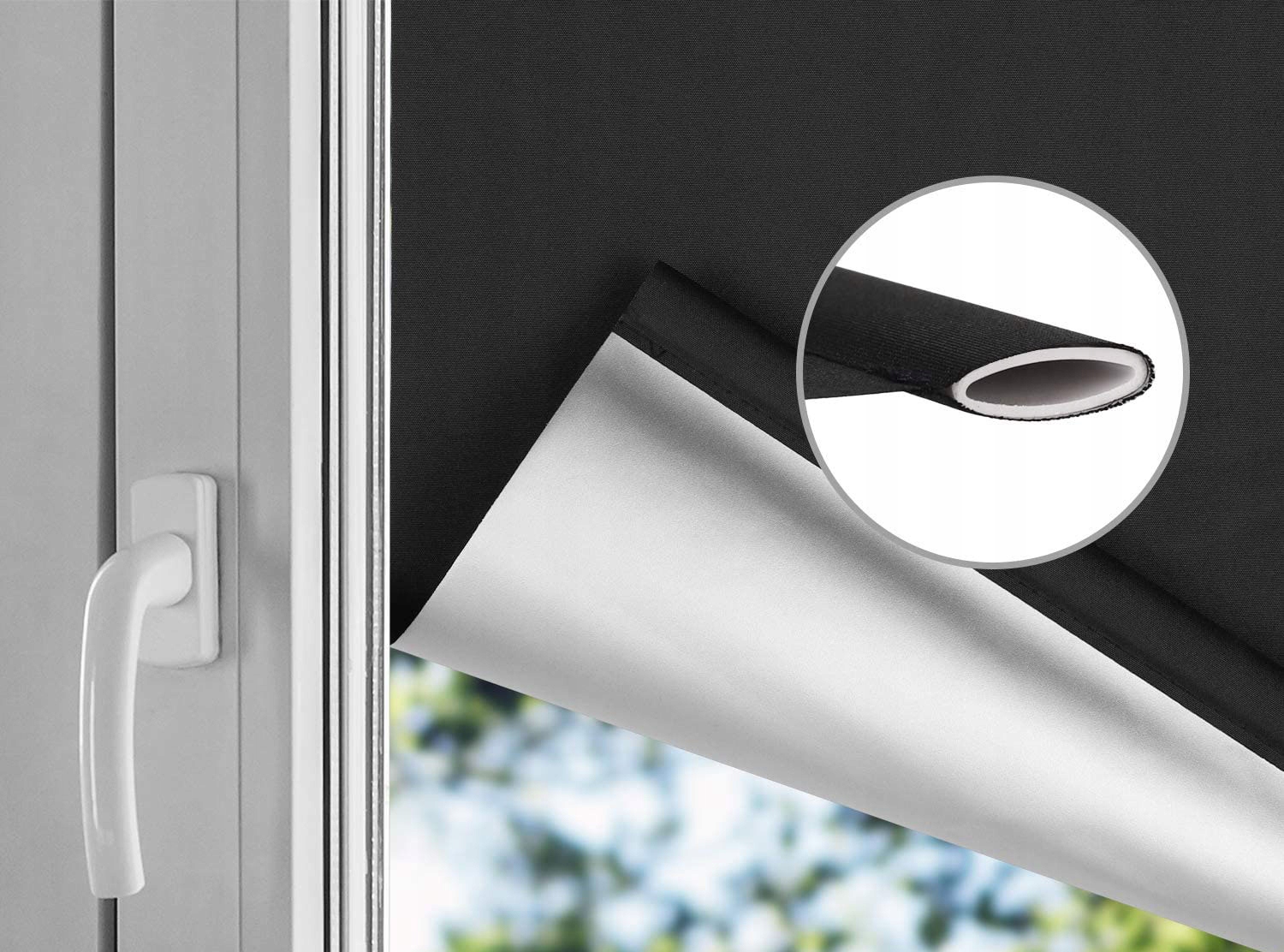 ROLETA ZACIEMNIAJĄCA CZARNA 80 X 130 CM SEKEY Marka Sekey