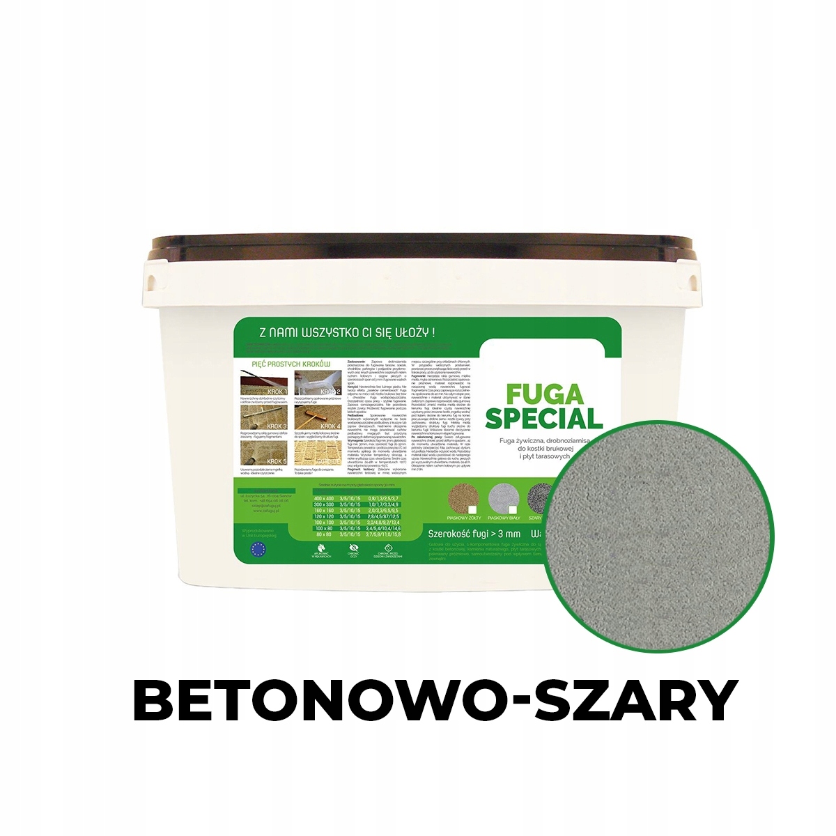 Fuga Special šedá 25 kg pro dlažební kostky