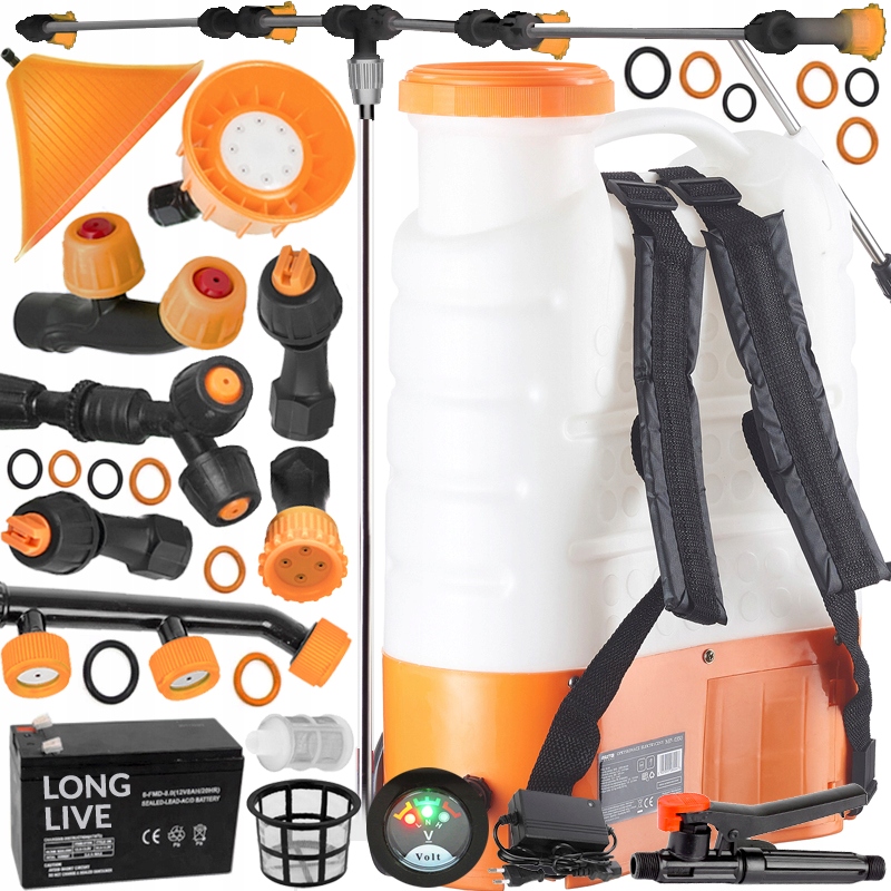 Opryskiwacz Akumulatorowy Plecakowy Elektryczny Ogrodowy 16L Mp MP0350