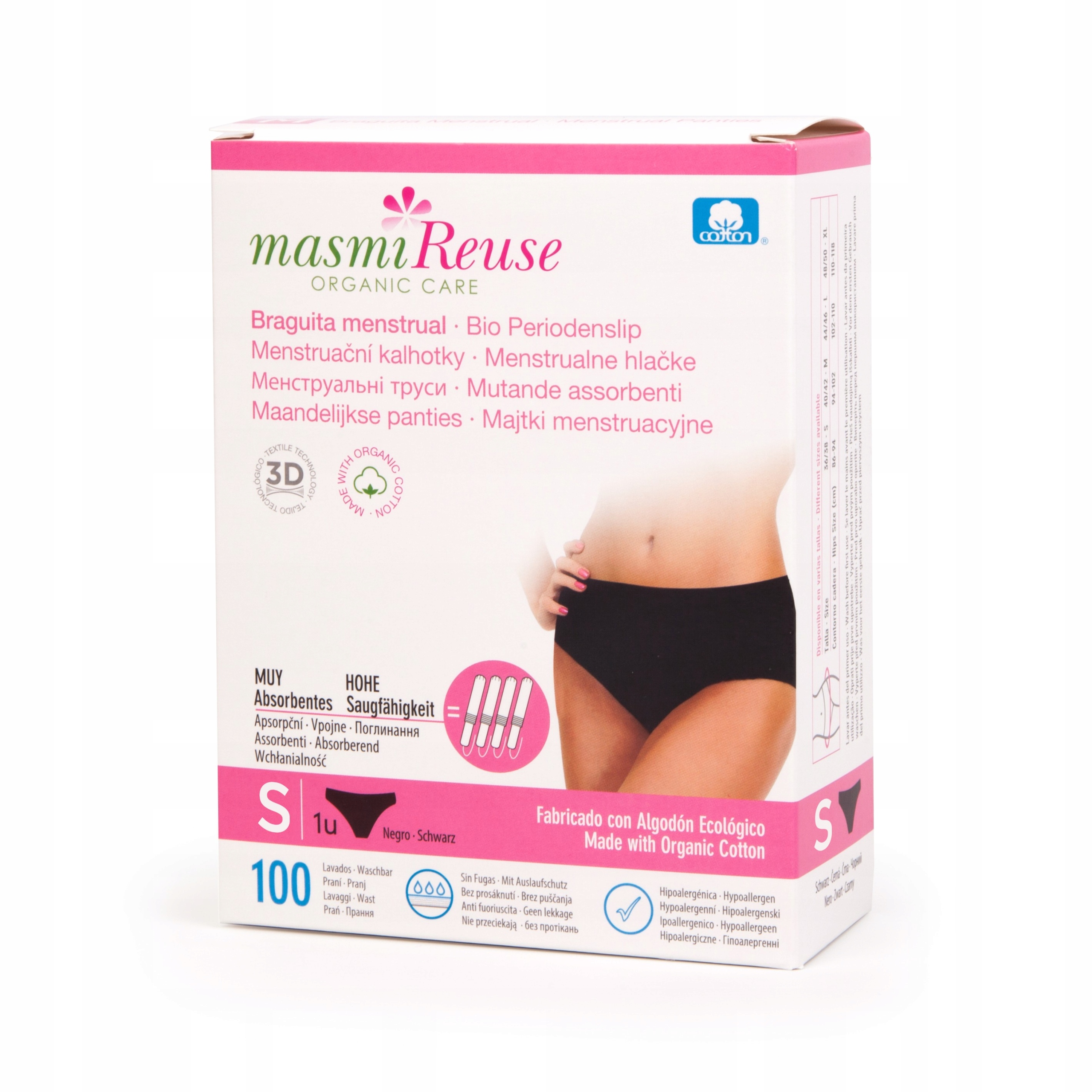 

Masmi Figi menstruac S Organic 100 Prań