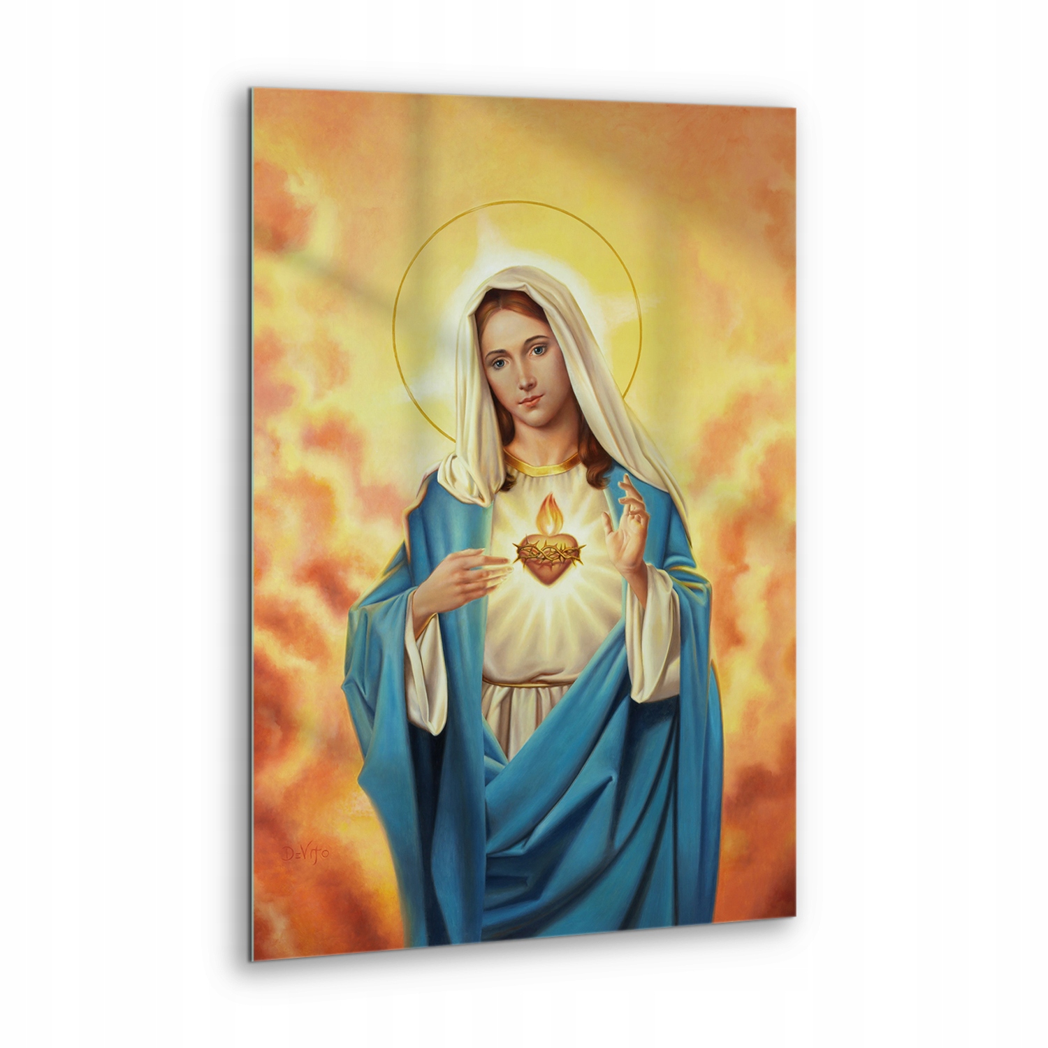 Obraz na skle dárek Srdce Panny Marie Matka Boží