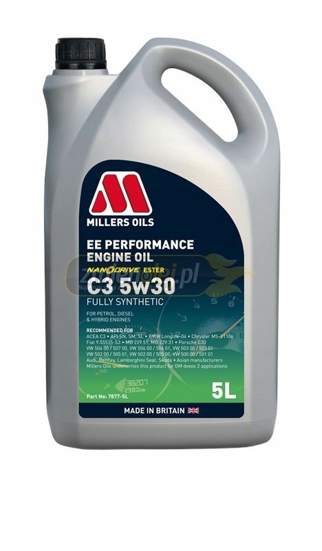 Millers Ee Performance C3 5W30 5L Technologia Nanodrive ZmienOlej