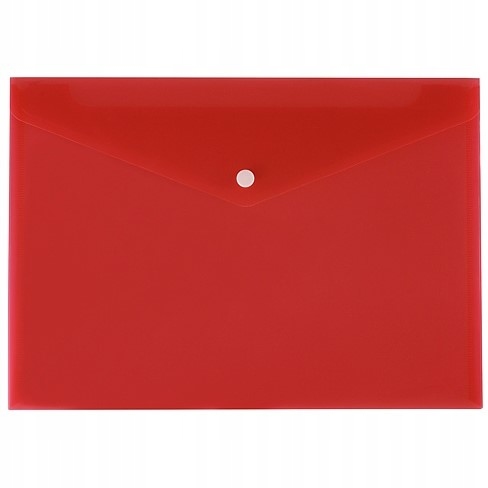TECZKA KOPERTOWA A4 na zatrzask PP KOPERTA czerwona BIURFOL
