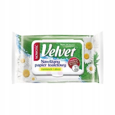 

Velvet Nawilżany papier toaletowy Rumianek 42szt
