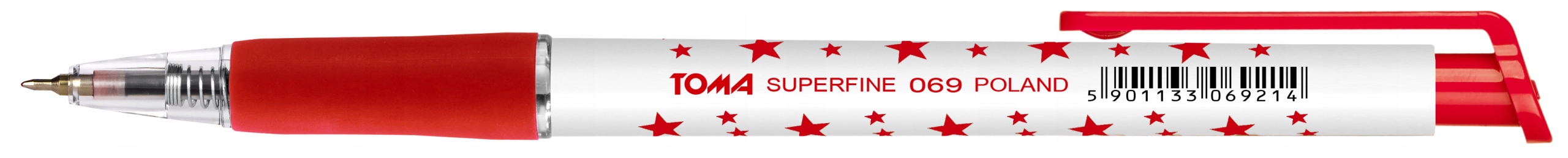 

Długopis W Gwiazdki Superfine Automat Toma czerwon