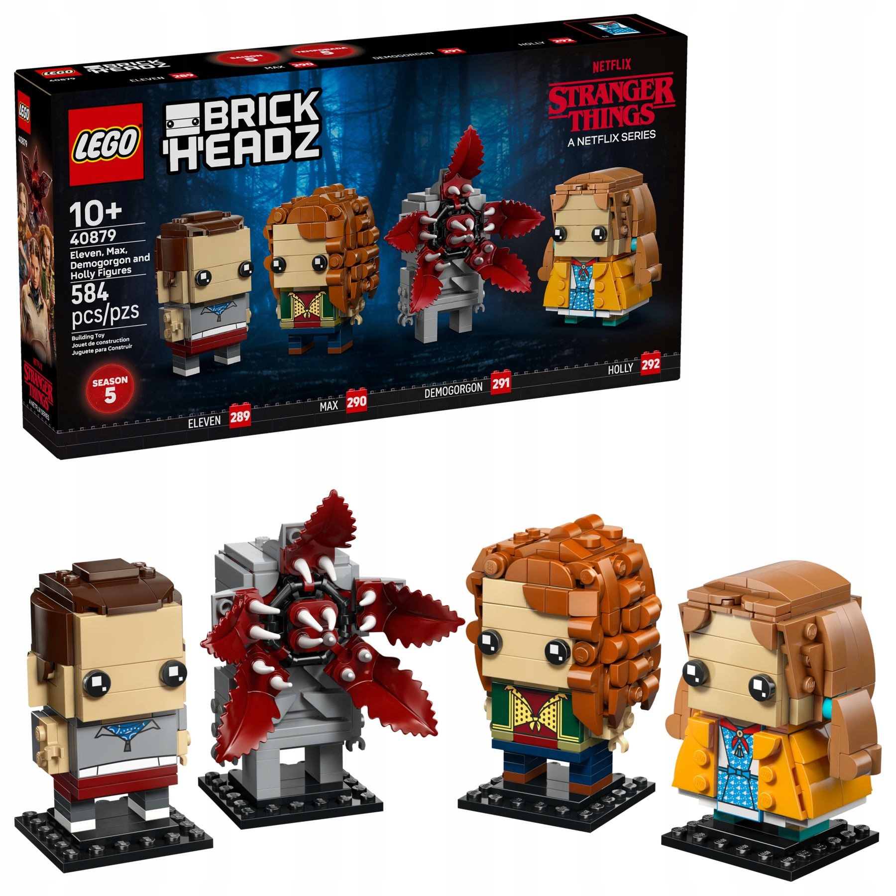 Lego BrickHeadz Stranger Things 40879 Jedenáctka, Max, Demogorgon a Holly