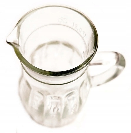 DZBANEK SZKLANY NA NAPOJE SOK LEMONIADĘ mleko 500ml Pojemność 0.2 l