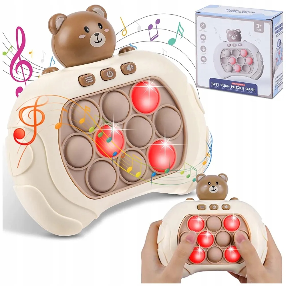 GRA POP IT PRO POP IT ELEKTRYCZNY GRA ANTYSTRESOWA Model For Training Attention,Reaction,Thinking Logic