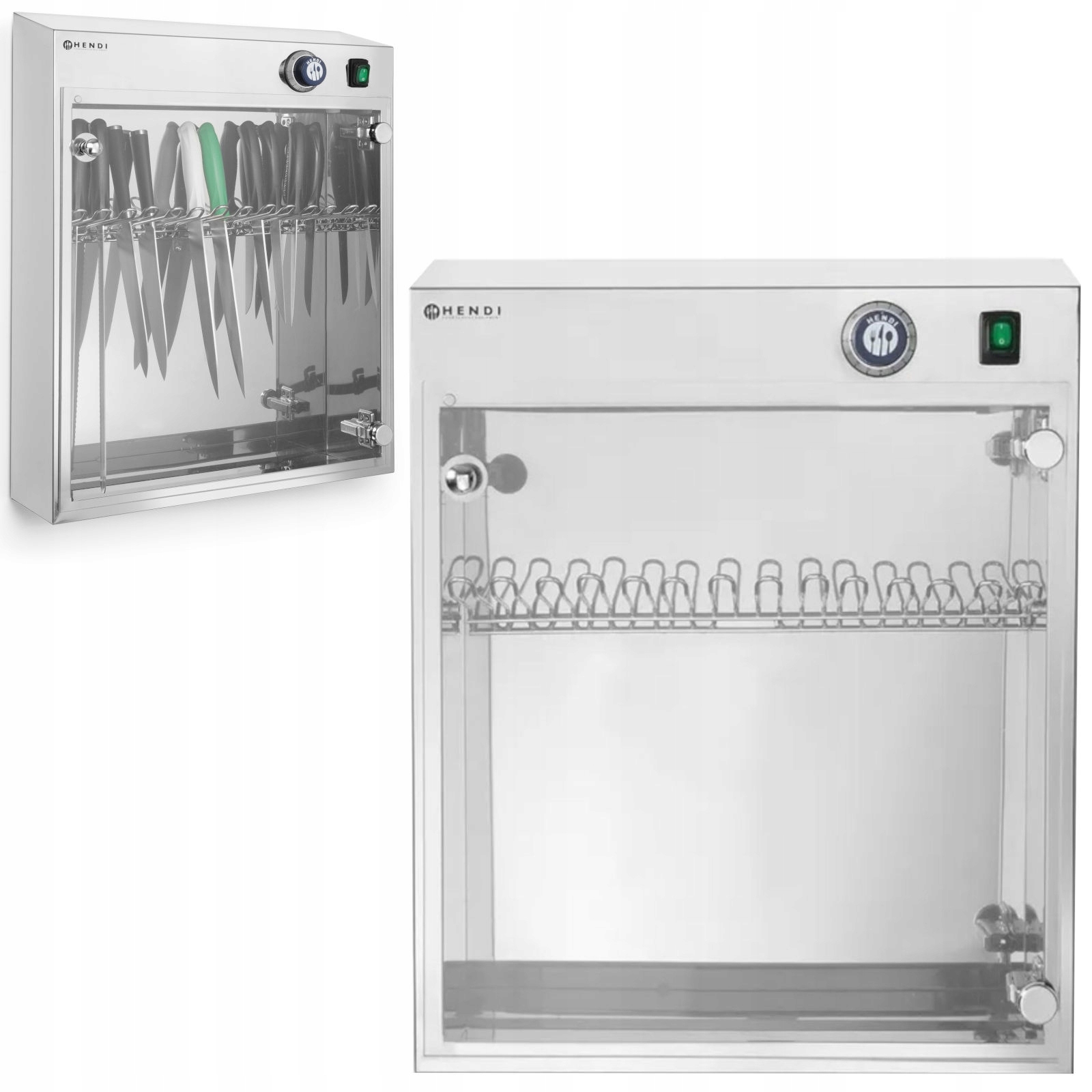 Uv sterilizátor pro gastronomické nože Hendi 281246 až 14 nožů, časovač