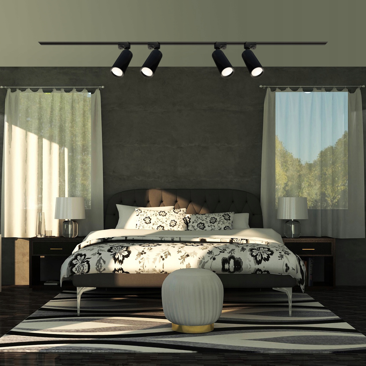 3x REFLEKTOR LAMPA LED SZYNOPRZEWÓD WPUSZCZANY 2M Rodzaj szynoprzewód