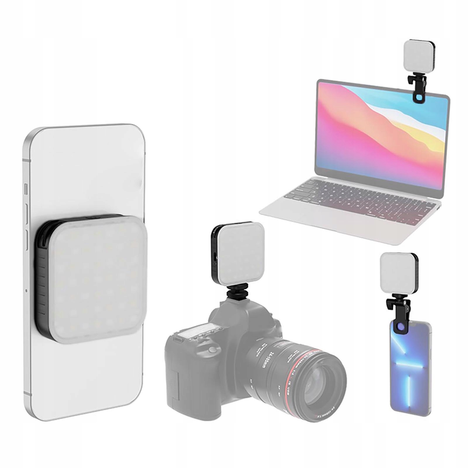 Magnetyczna kieszonkowa LED LED Fotografia Fotografia Wypełnij YQ