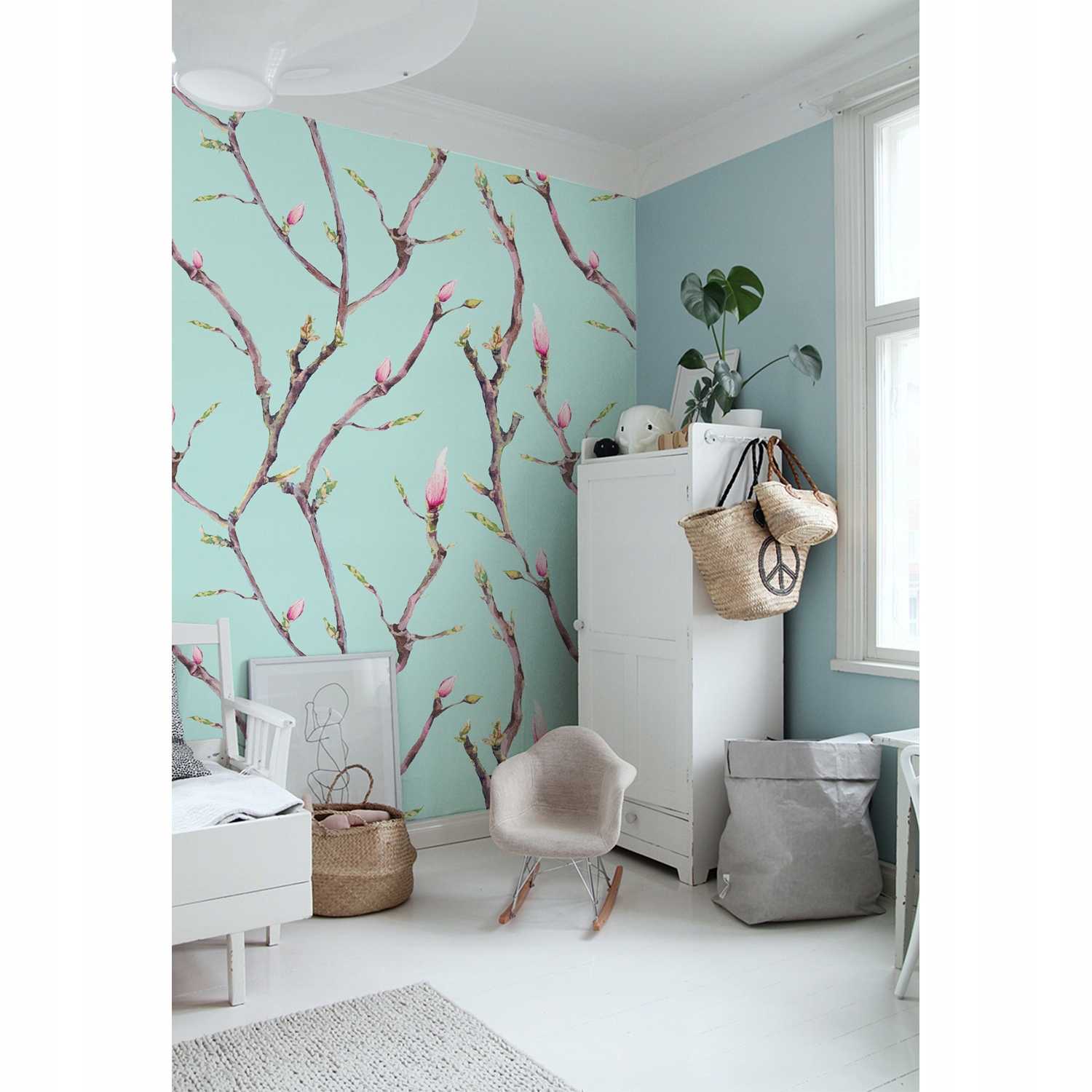 

Fototapeta do salonu Wiosna gałęzie las 104x70 cm