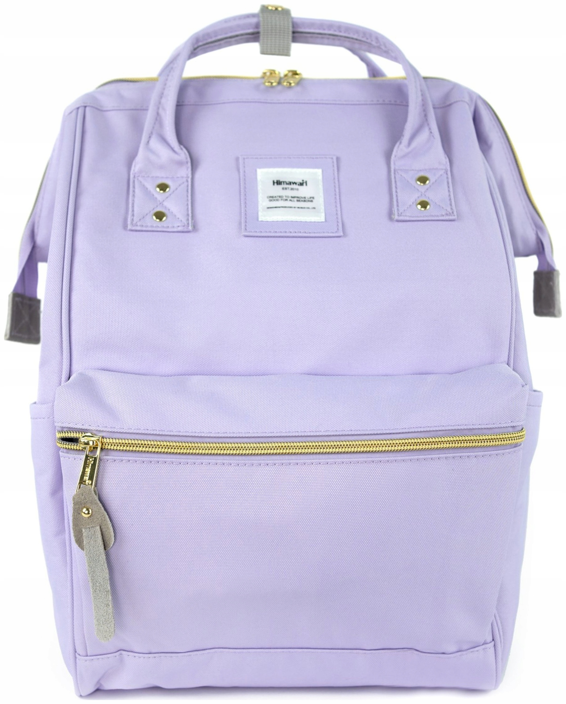 Batoh na notebook Himawari Classic prostorný, Usb pro práci, levandulový
