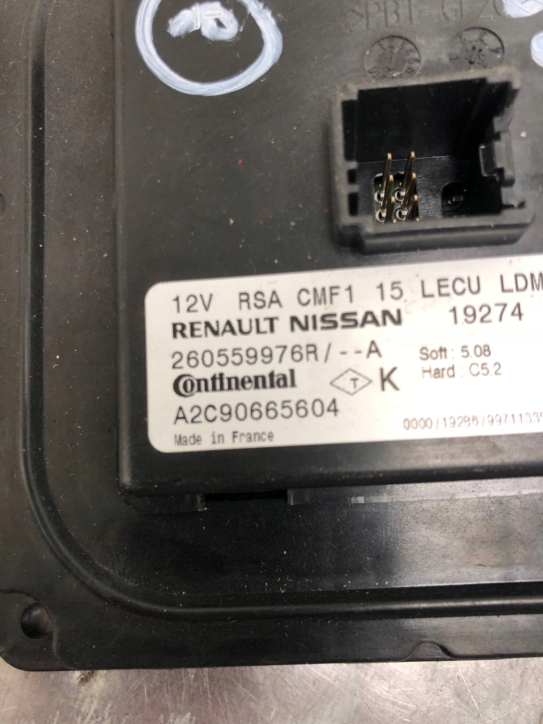 module control unit LED REANULT 260559976R