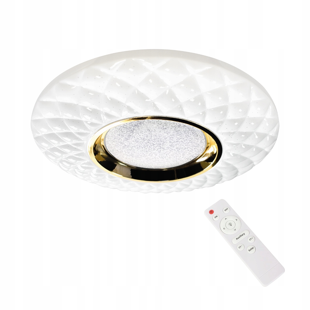 Stropní svítidlo stropní svítidlo Led s dálkovým ovládáním 24W, hvězdný efekt kulatý 40 cm Milagro