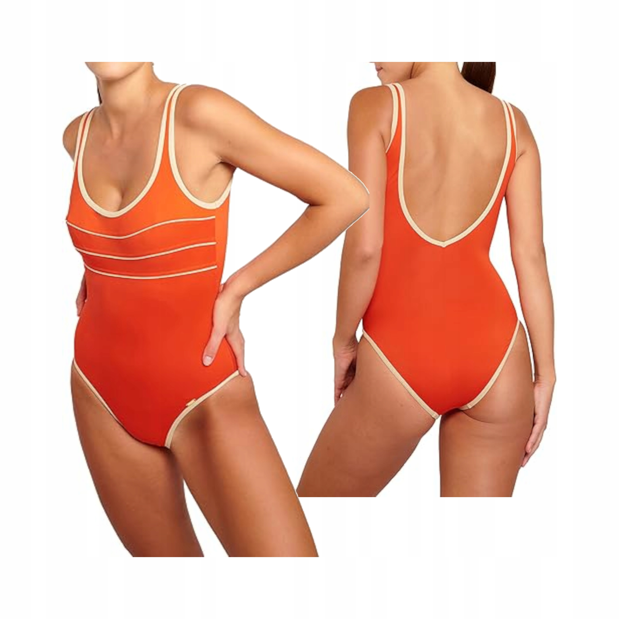 Livia Dámské Plavky Ancolie Acerola XL/42 Jednodílné, Mandarine