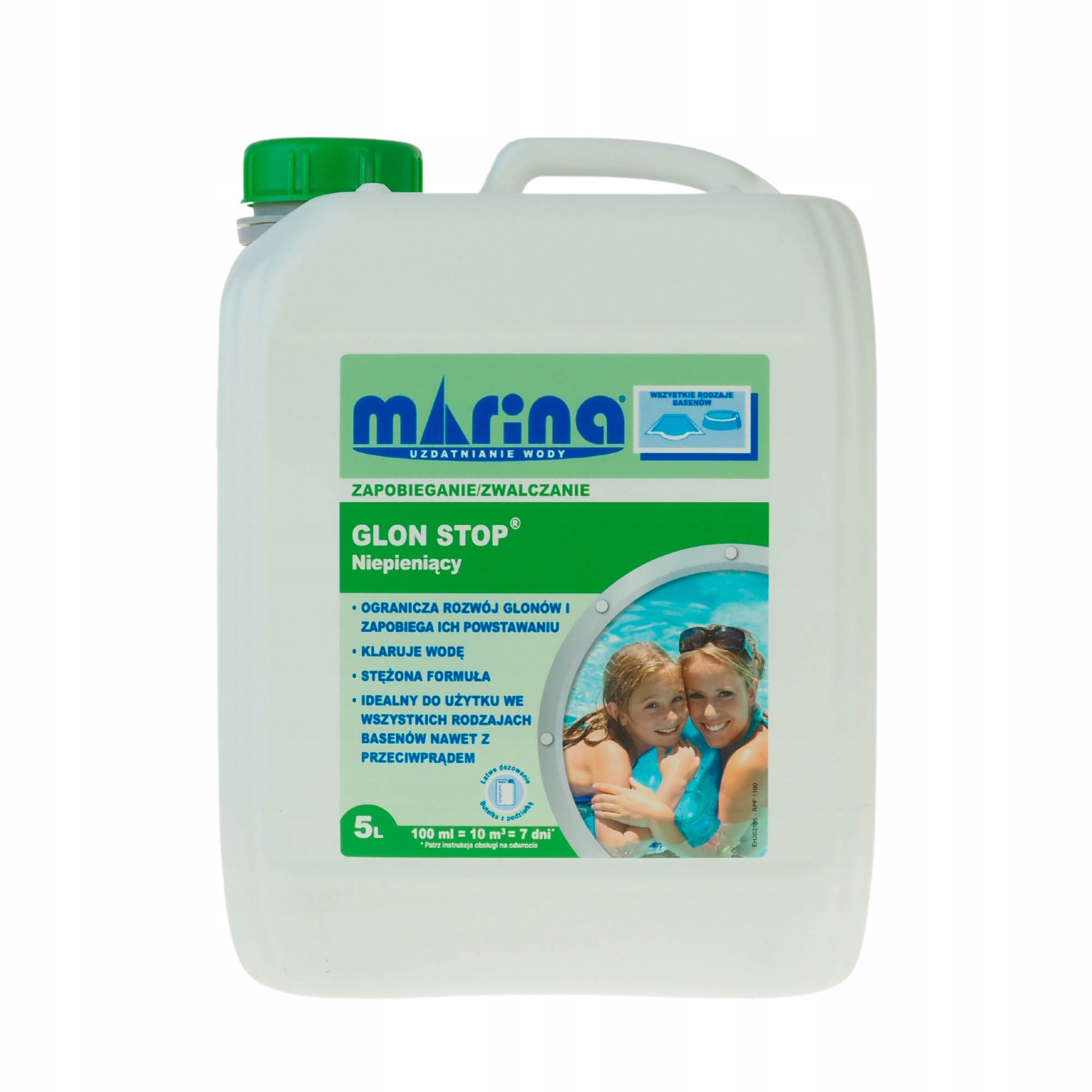 

Glon Stop środek na glony w basenie do basenu 5l