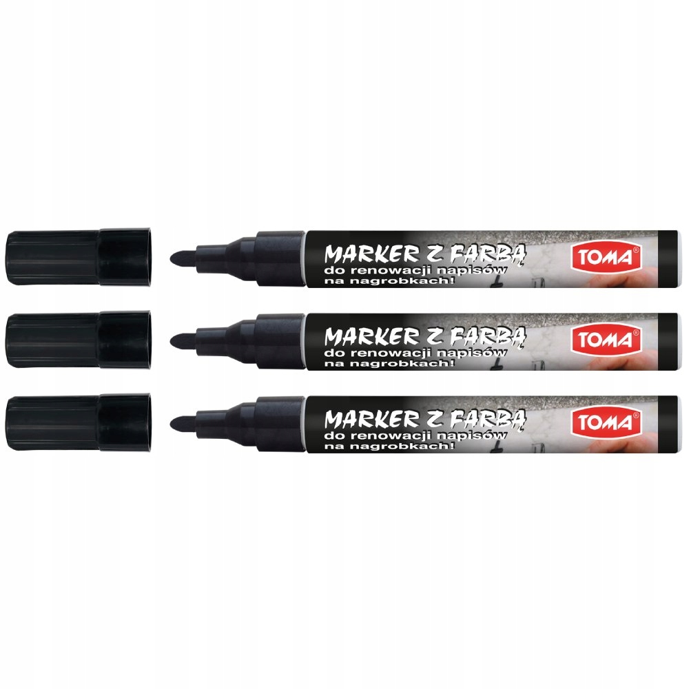 

Marker Z Farbą Do Renowacji Nagrobków Czarny 3szt