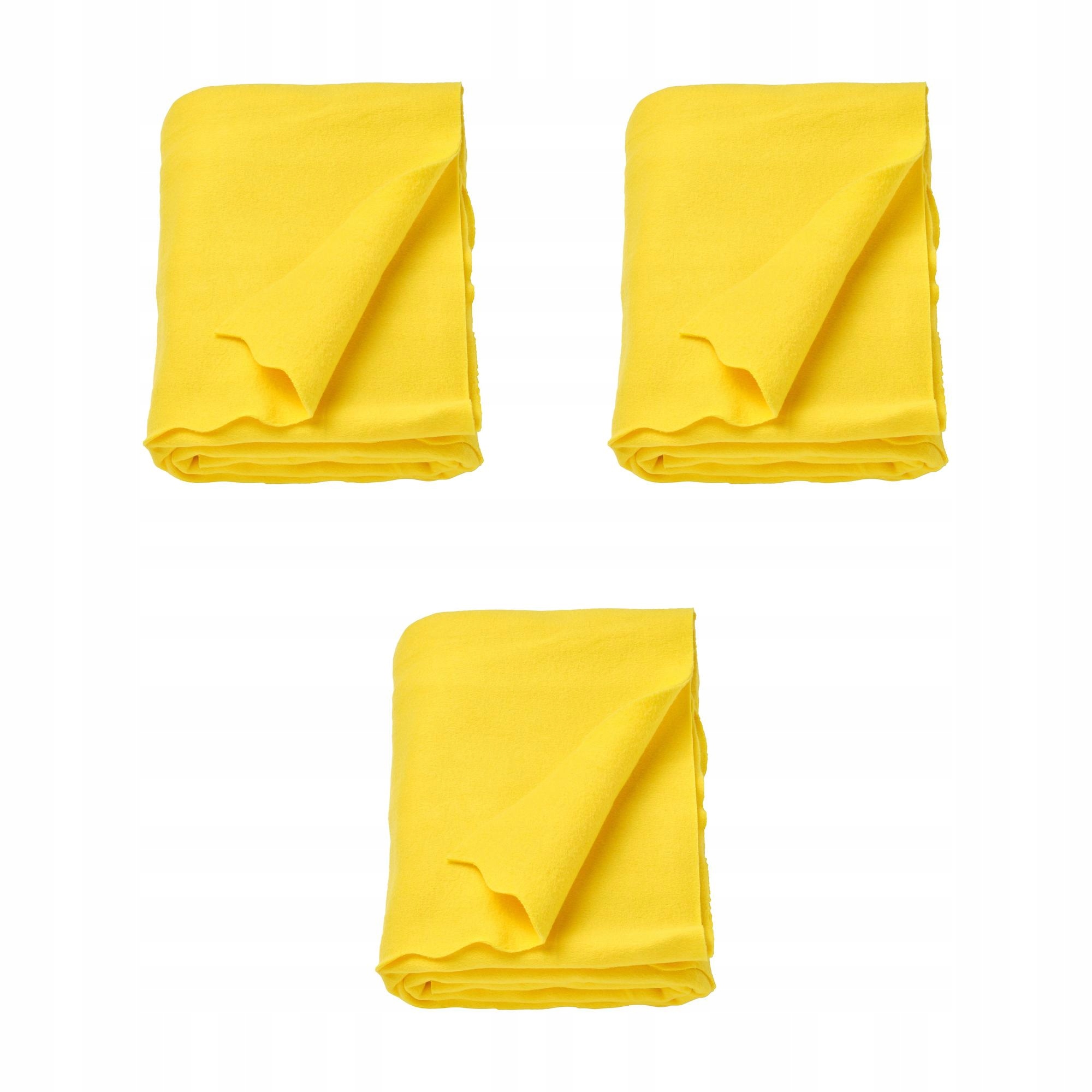 3 ks Daggkapor pléd zářivě žlutý 130 x 170 cm