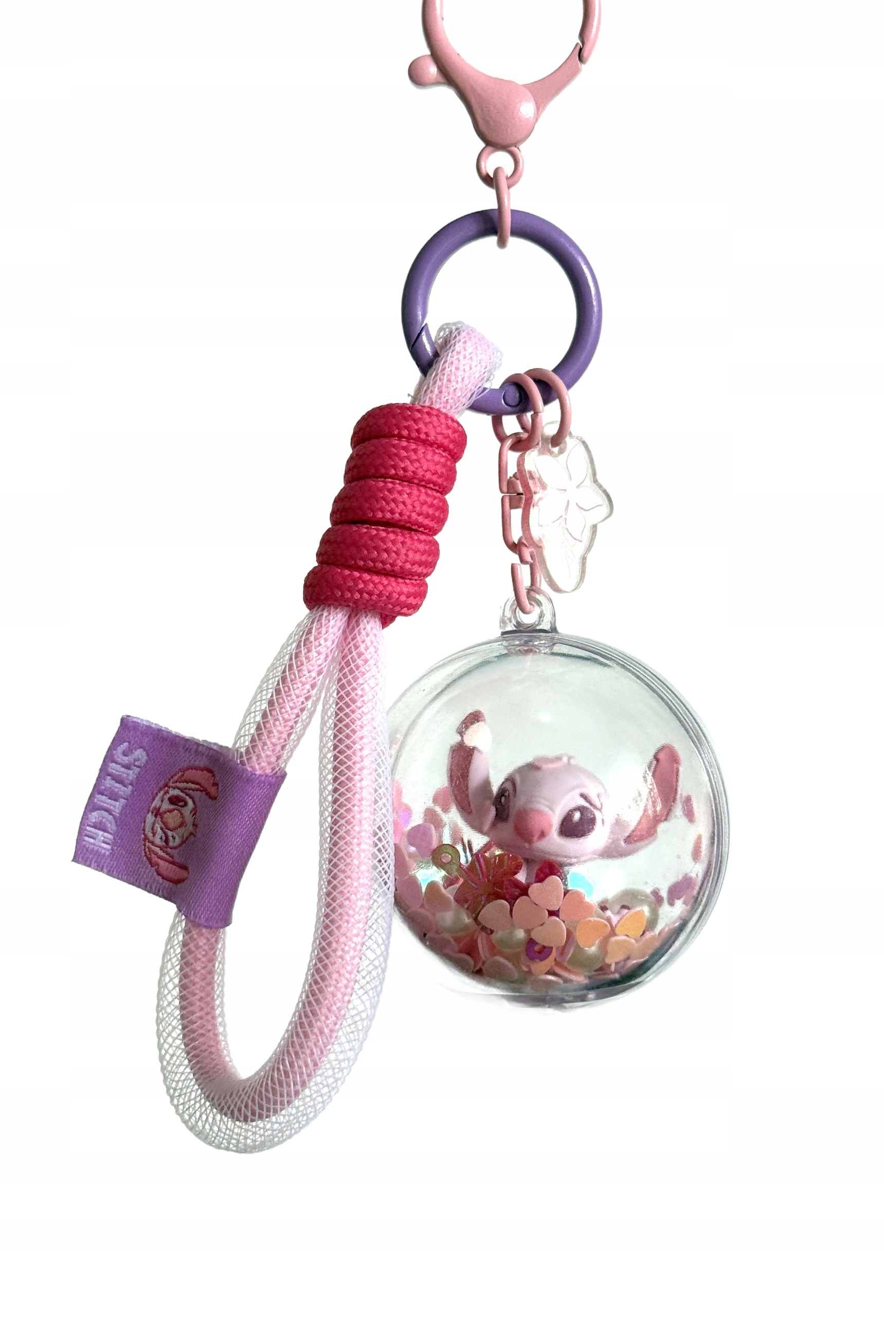 Miniso Disney Tiny Lio & Stitch Collection Keyring Pink