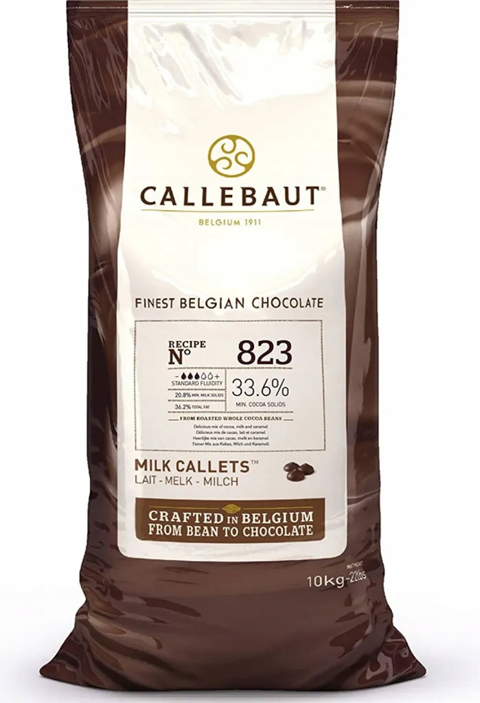 Czekolada Callebaut Mleczna 33,6% 823 Finest Belgian Chocolate 10kg