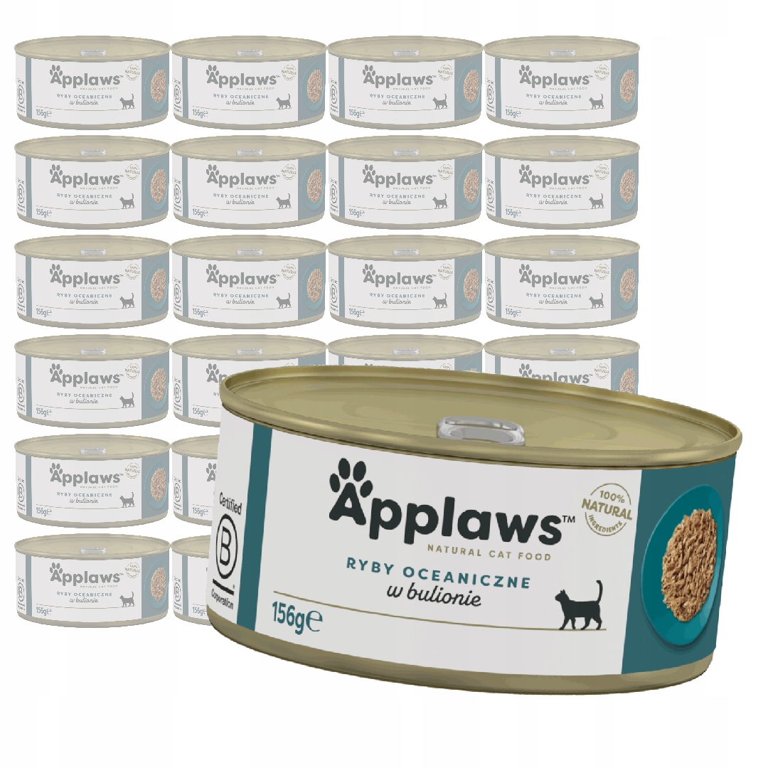 Levně Applaws Cat Mokré Krmivo Pro Kočky 24x156 g Oceánské ryby v bulionu