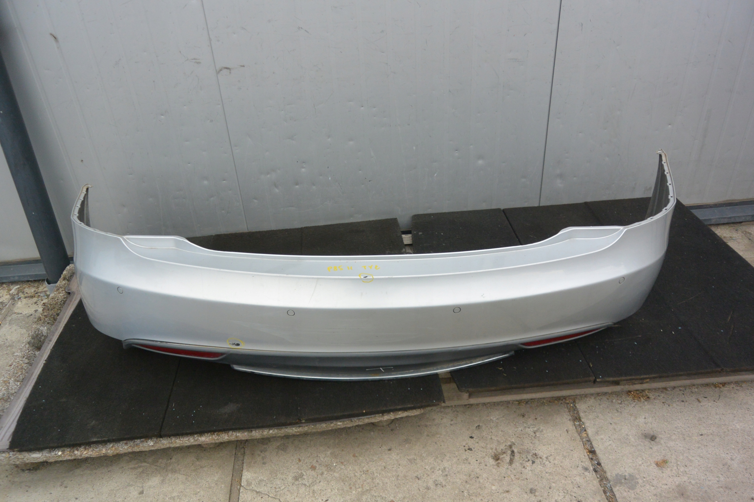 TESLA MODEL S 2013-2016 bumper rear part KPL 4X PDC SPOILER ODBLASKI