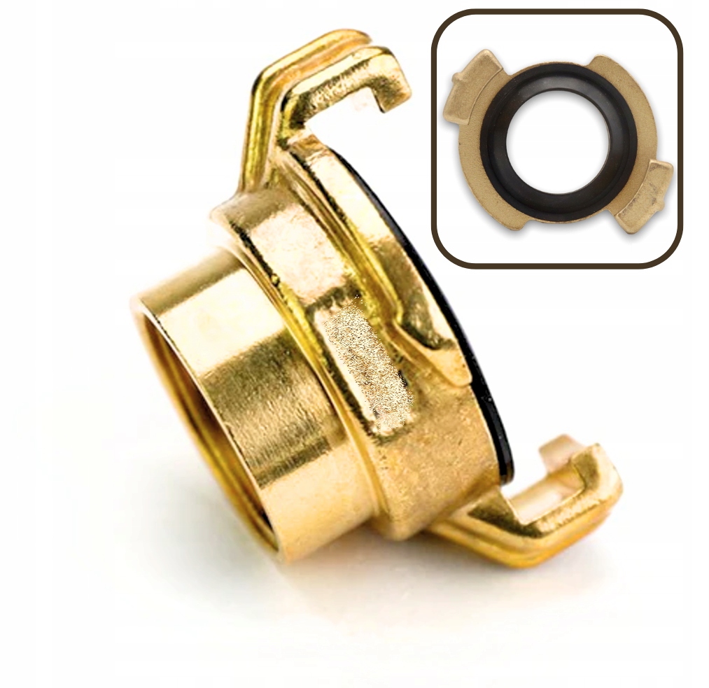 Złącze kłowe GEKA gwint WEWNĘTRZNY 1/4'' Mosiądz Szybkozłącze