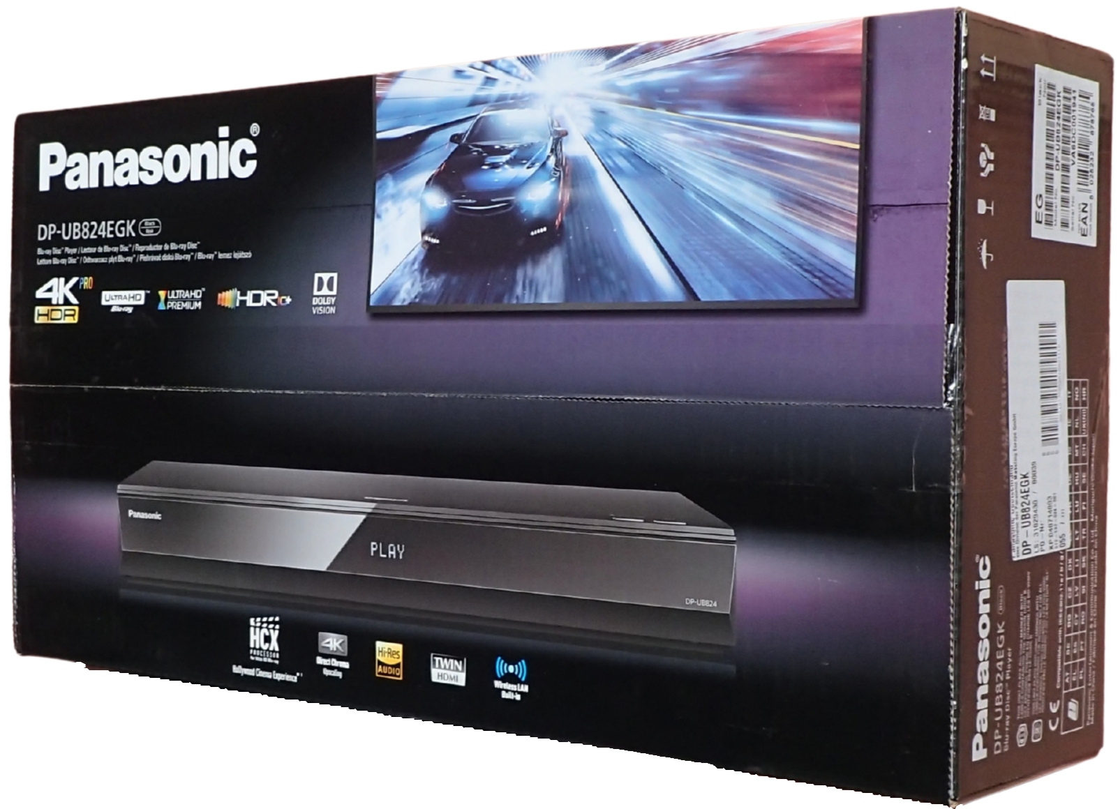 Panasonic DP-UB824EGK Přehrávač Blu-Ray DVD 4K Ultra Hd Dolby Vision WiFi