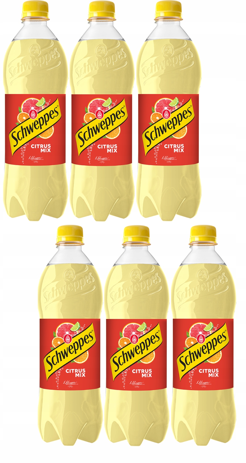 6 x Sycený nápoj Schweppes Citrus Mix 1,35 l kauce