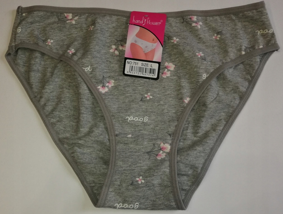 

Majtki Damskie Bawełniane popiel R: XL