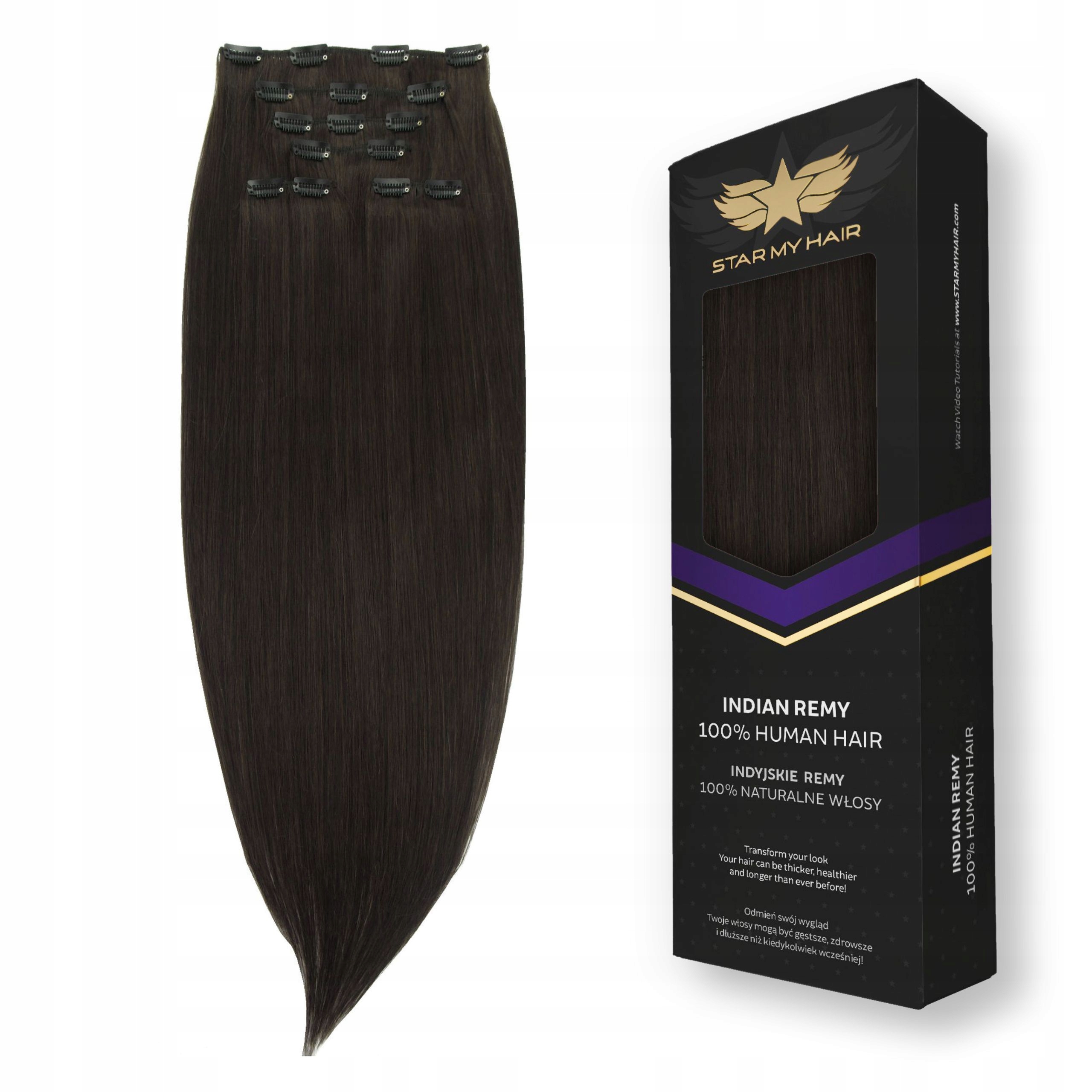 Najdłuższe włosy doczepiane Clip-in On 70 75 cm