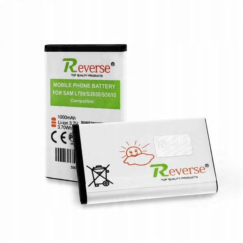 

Bateria Reverse do Nokia 3100/N70/3650 li 1400 mAh