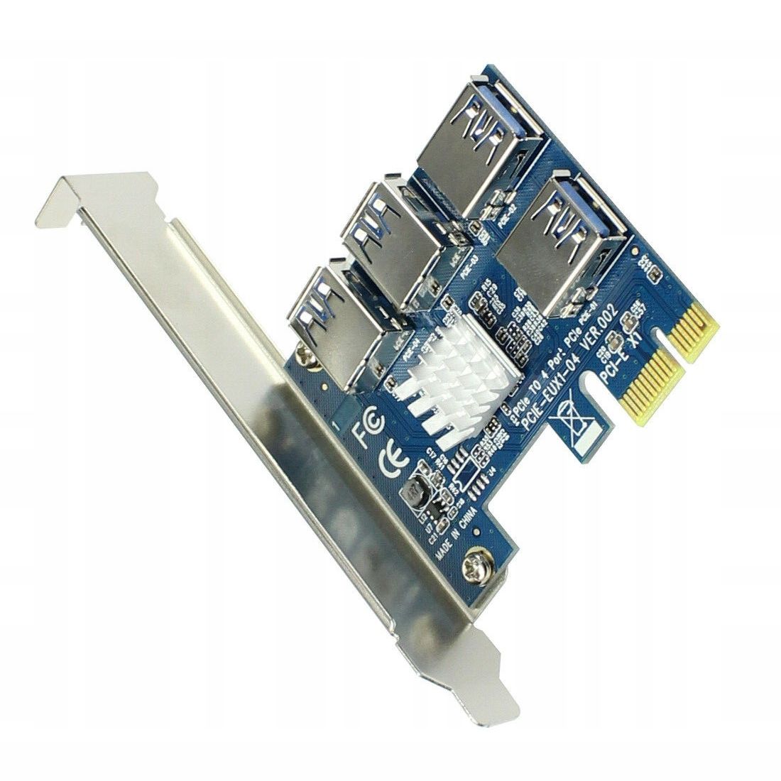 Adaptér Rozbočovač portu Pci-e Usb Riser Splitter