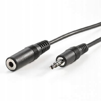 

Kabel przedłużacz audio Jack 3.5mm M/f 3m