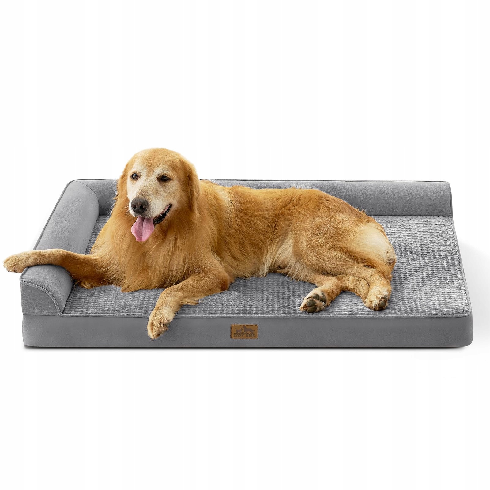 Levně Cozy Kiss Pelíšek pro velké psy XXL, voděodolné, šedé