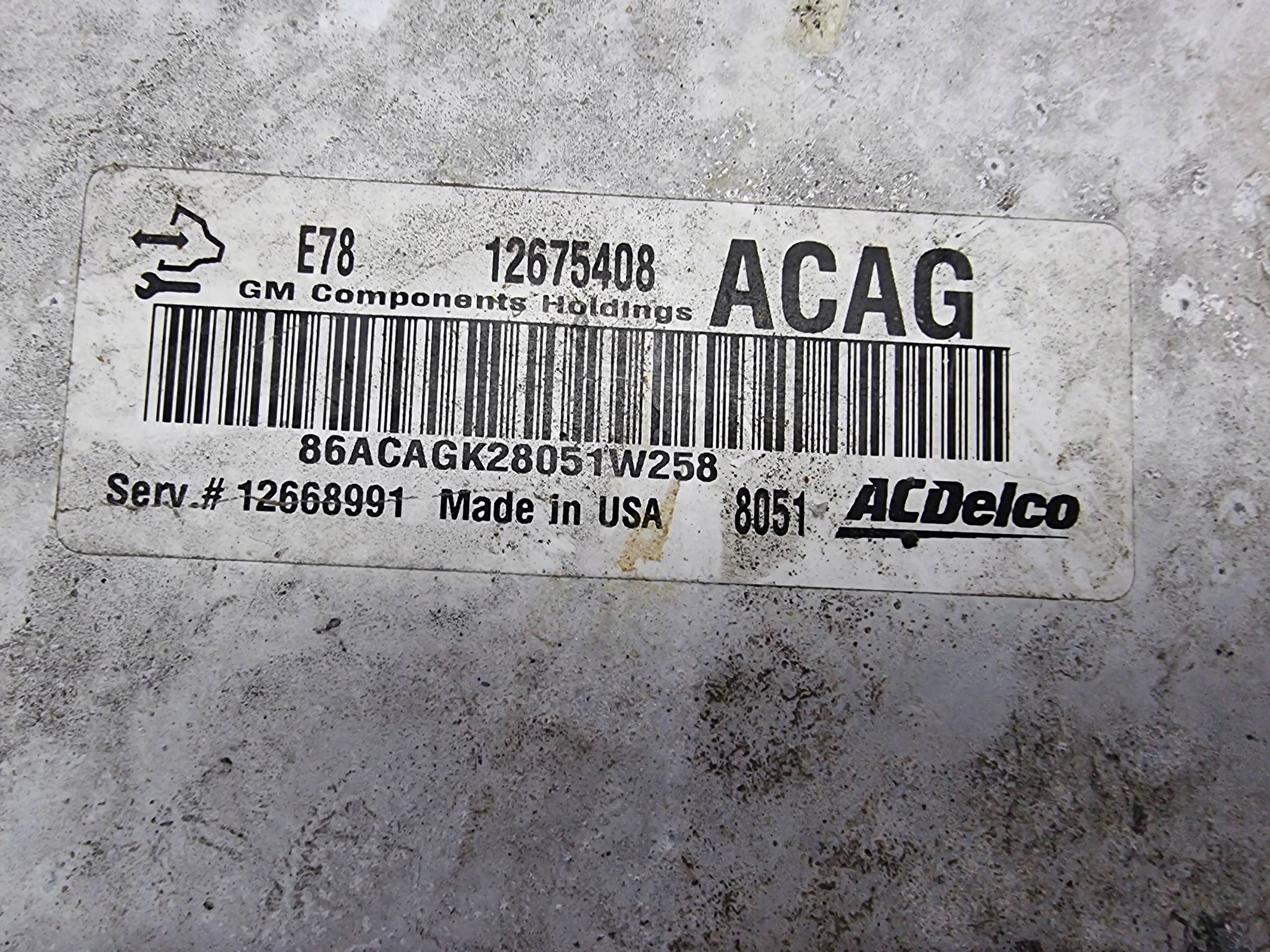 computer Motore ECU 12675408 OPEL ASTRA J