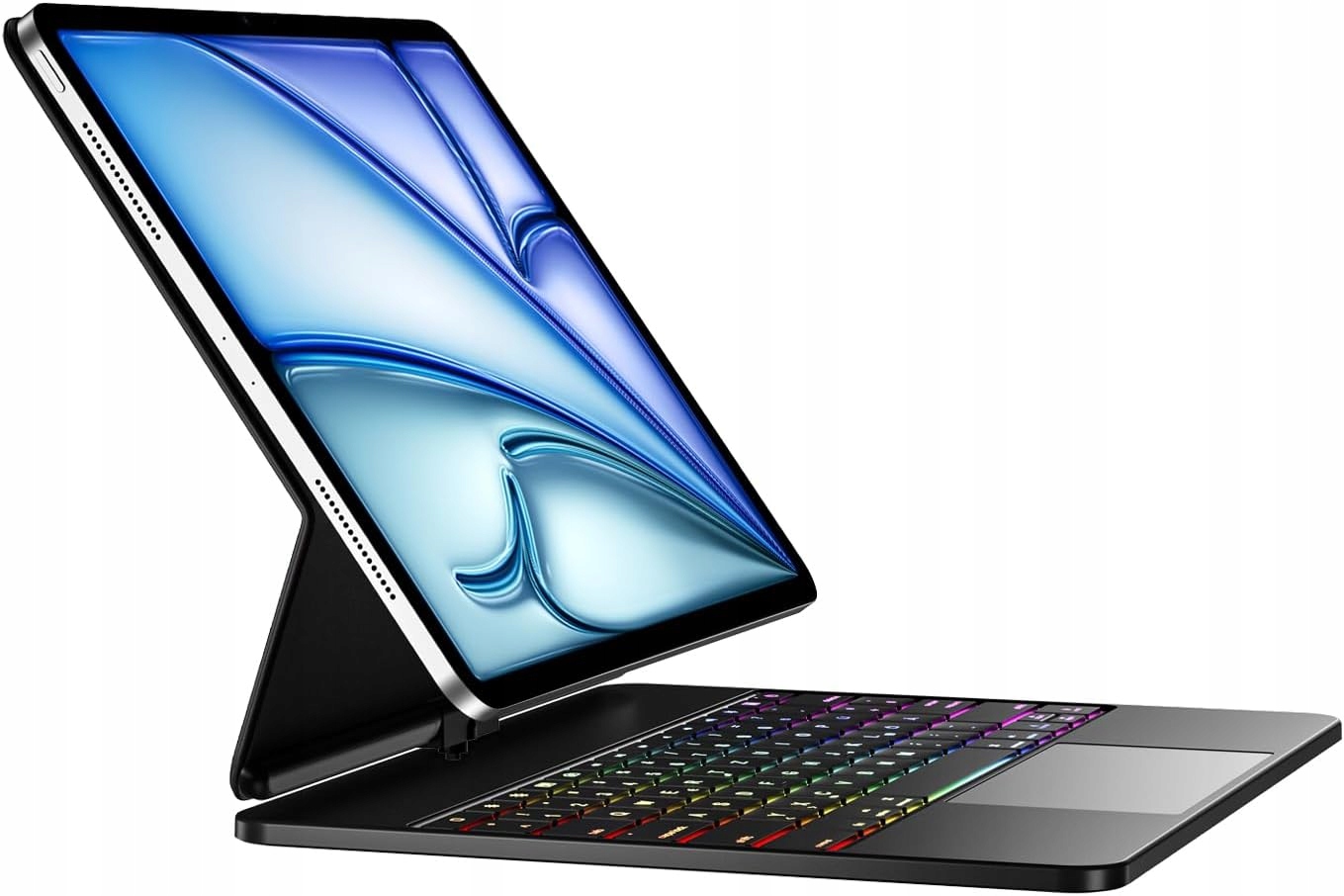 Pouzdro s klávesnicí Vobafe pro iPad Air 13 palců M2 2024 černé s čipem Qwertz