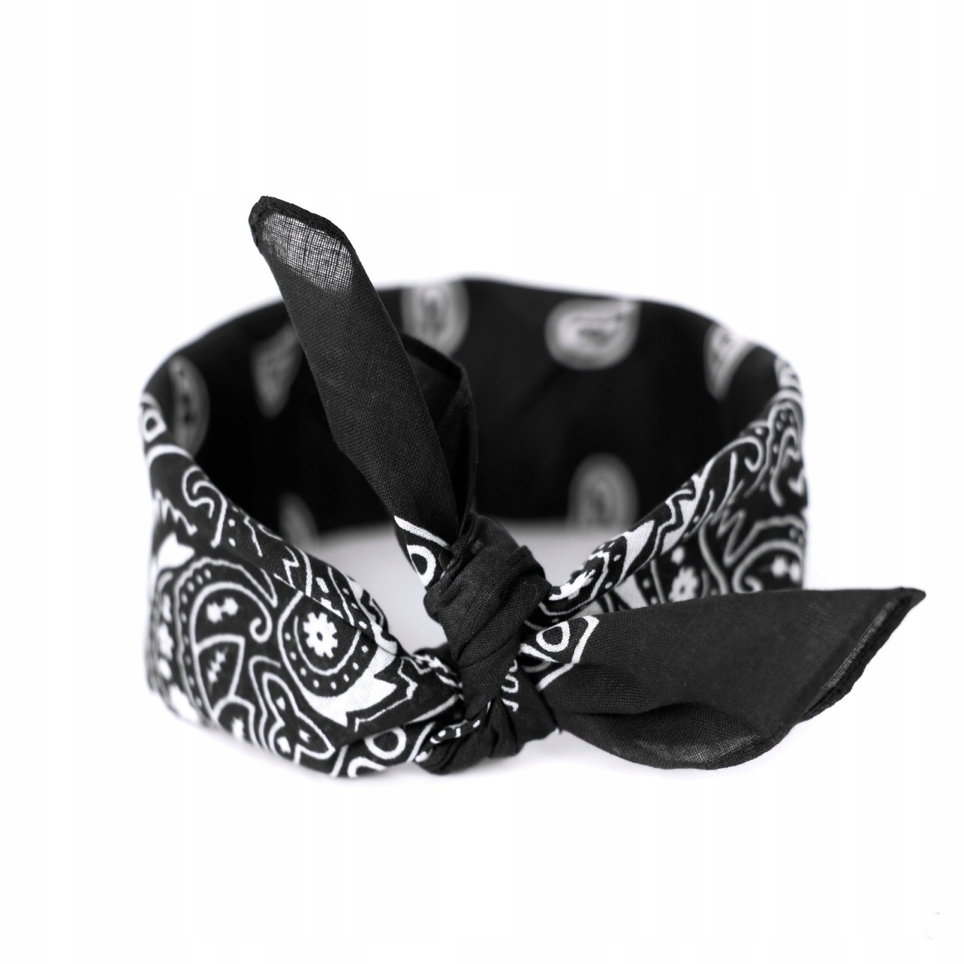 

Bandana Bawełniana Chustka Chusta Czarna Klasyk