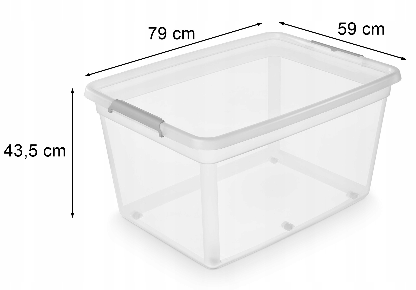 POJEMNIK PLASTIKOWY NA ZABAWKI Z POKRYWĄ KOŁA 140L base Stan opakowania oryginalne