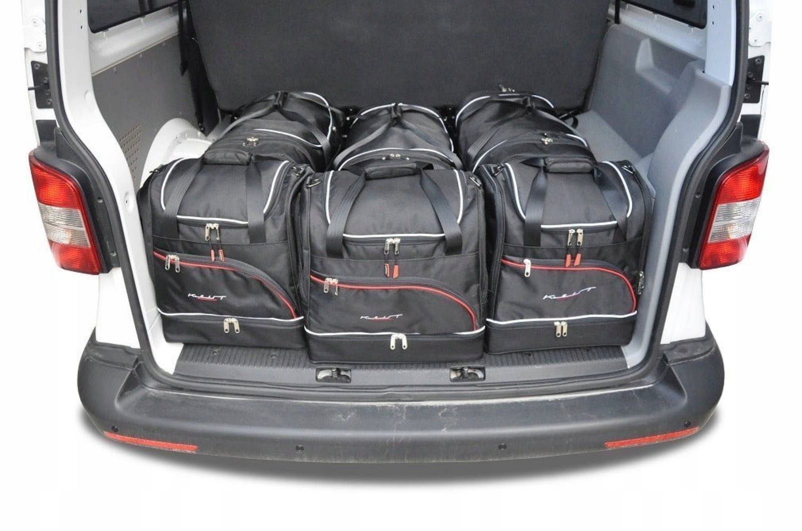J&j Automotive Sada 6ks cestovných tašiek Sport pre Vw Caravella 2009-2015