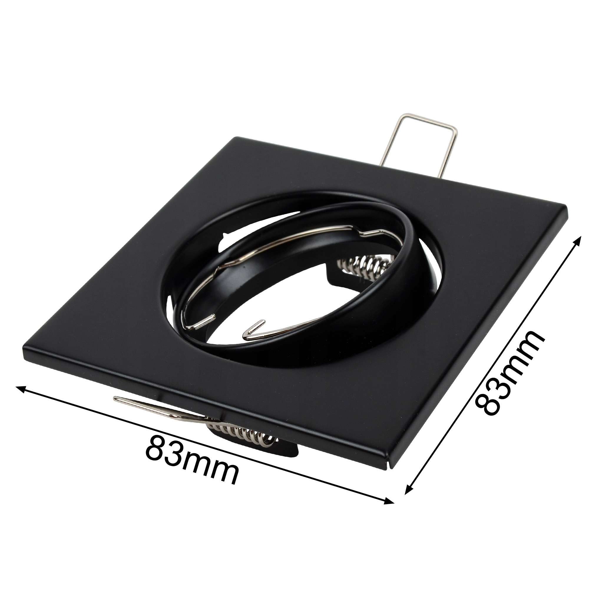 Oprawa halogenowa RUCHOMA kwadrat + LED GU10 3,5W ZESTAW Zasilanie sieciowe