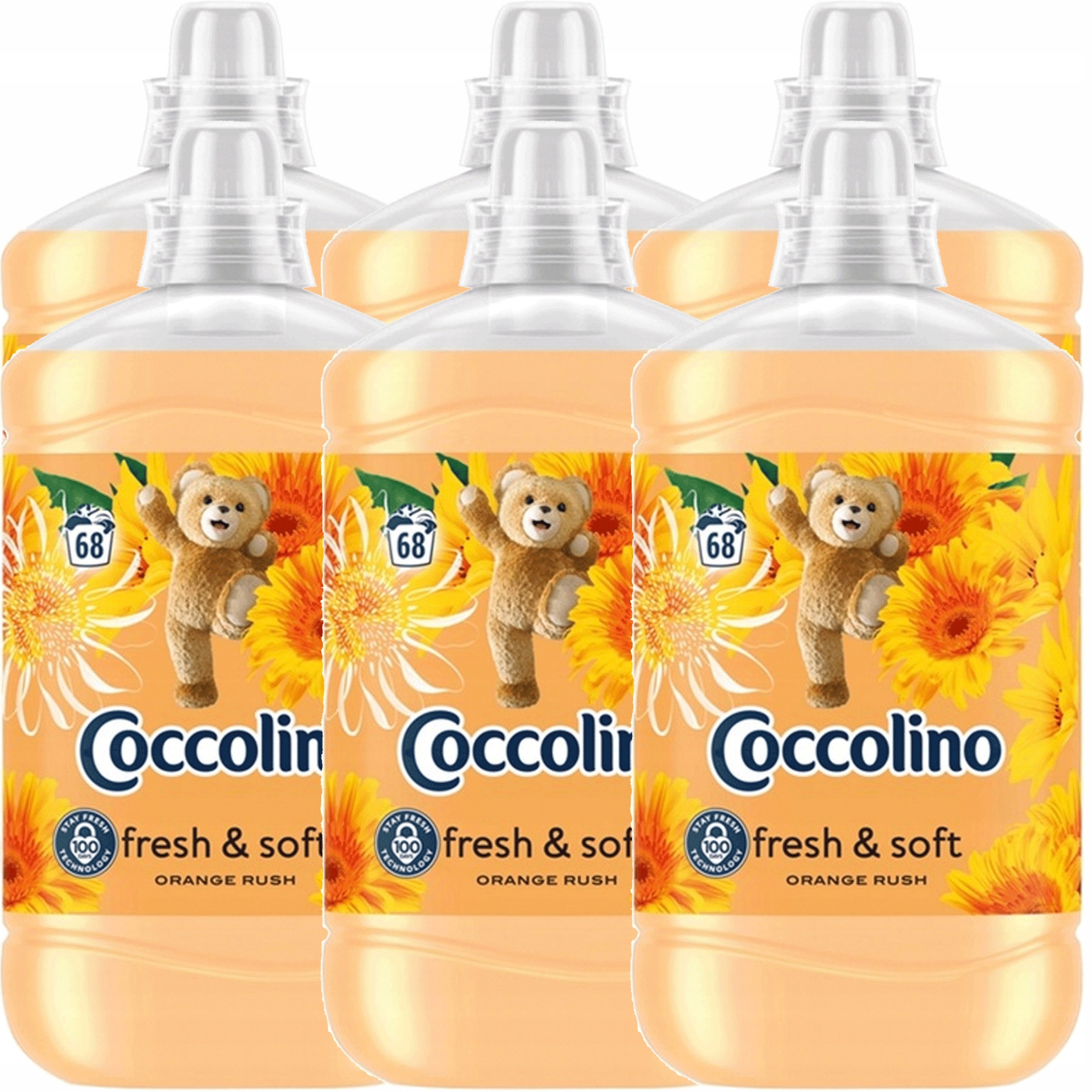 Levně Coccolino Creations Orange Rush tekutá aviváž 1,7L 68 praní x6