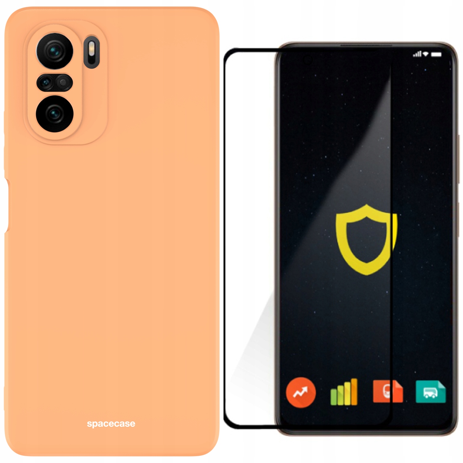 

Etui Matowe Spacecase Do Poco F3 MI 11I Szkło