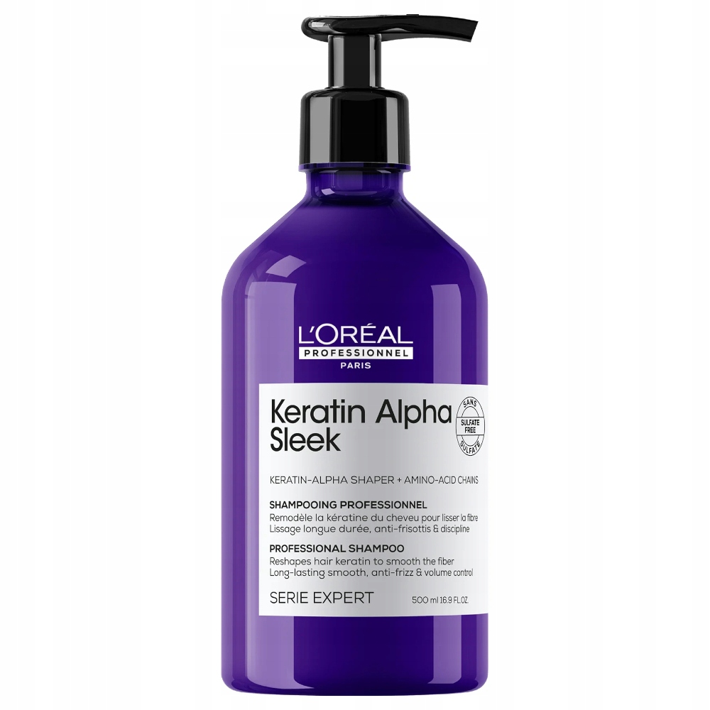 Loreal Keratin Alpha Sleek Šampon vyhlazující 500 ml