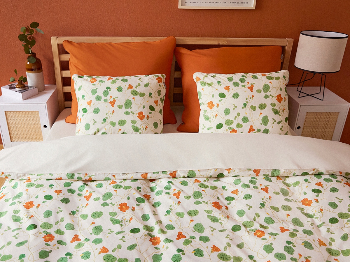 Posteľná Bielizeň Nasturcie 200x200 cm 2x 80x70 cm Mumla