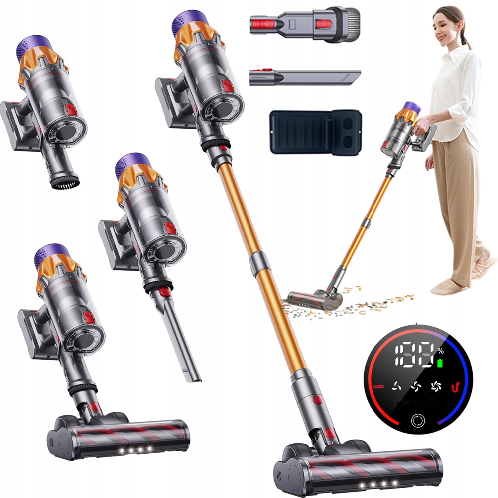 Odkurzacz Ręczny Bezprzewodowy 550W 50KPA Do Domu I Samochodu Blossom V18