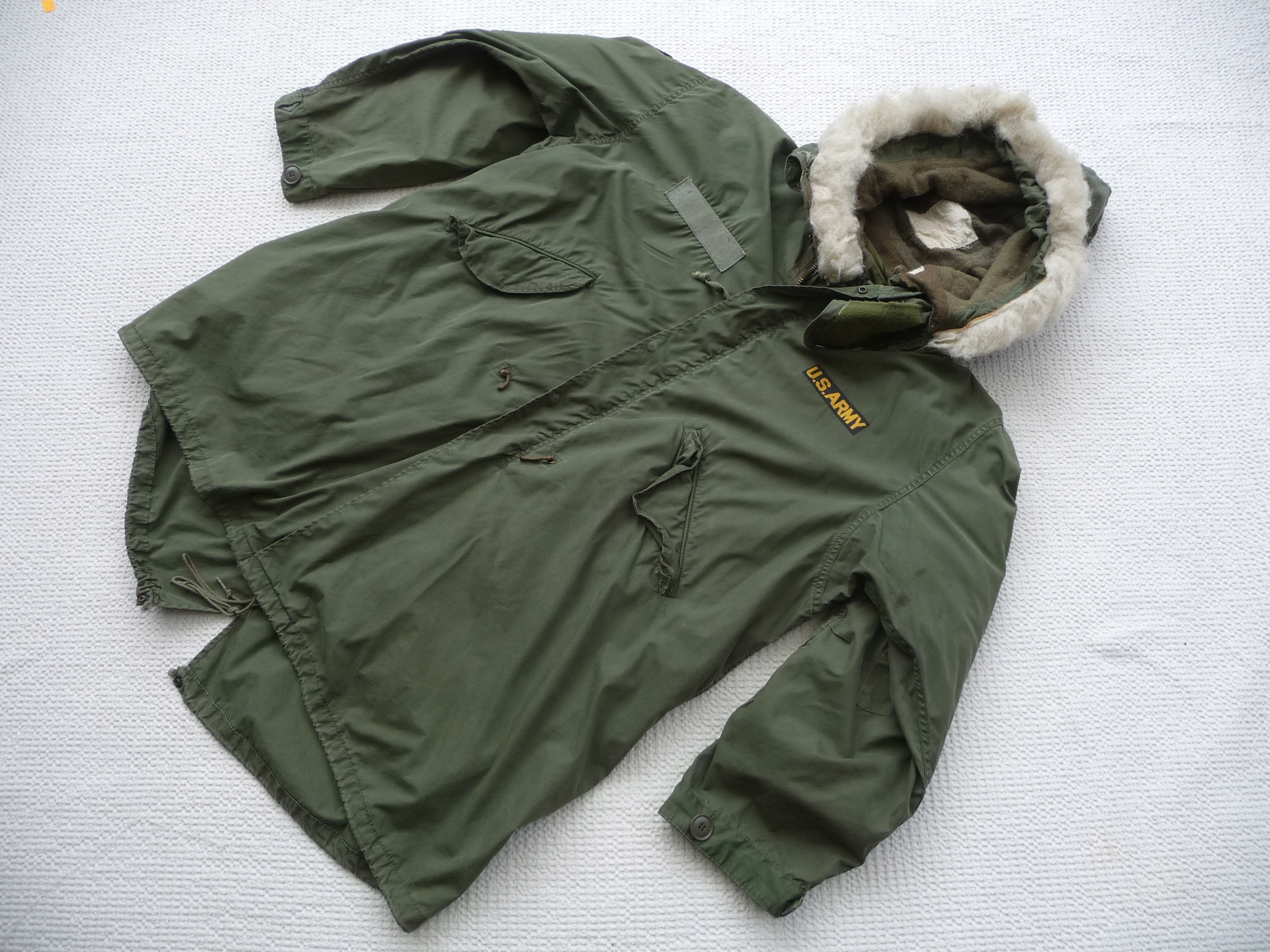 73年 M-65 PARKA  SMALL-REGULAR GENUINE US ARMY VIETNAM M-1965 M65 FISHTAIL PARKA MANS 1973 MINT